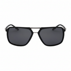 Unisex kare aviator güneş gözlüğü beyaz arka plan