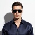 Kare Aviator Güneş Gözlüğü - Model Önden
