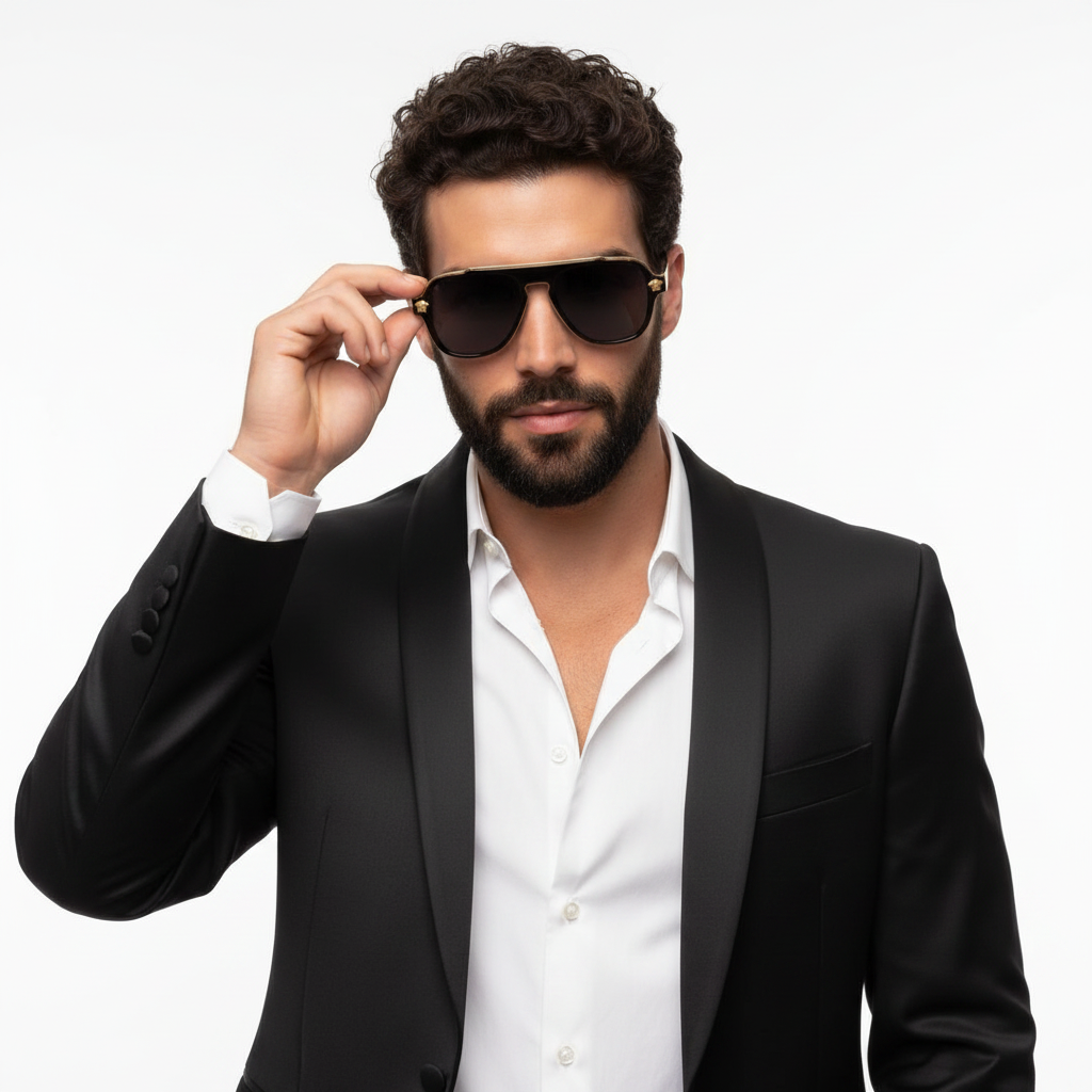 Model ile beyaz arka plan